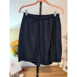 Lululemon Pace Breaker Training Shorts Blue with Black Trim Mens Size Small